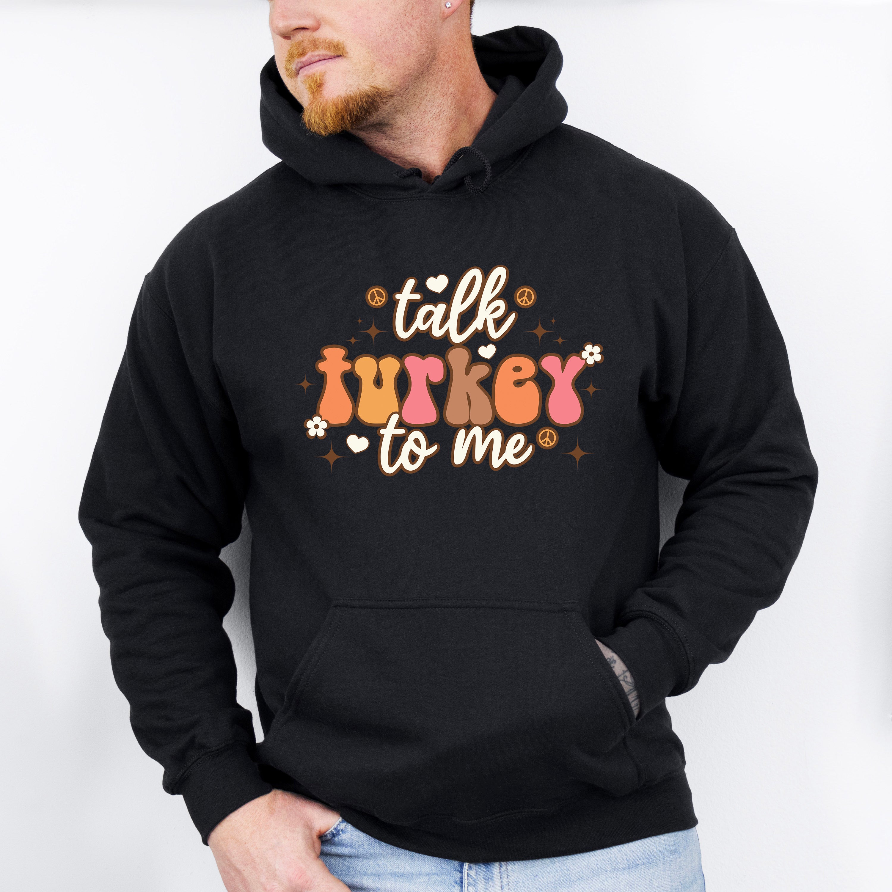 Talk Turkey To Me - Thanksgiving Theme Unisex Crewneck T-Shirt Sweatshirt Hoodie