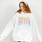 Middle Sister Colorful Design - Sister Unisex Crewneck T-Shirt Sweatshirt Hoodie