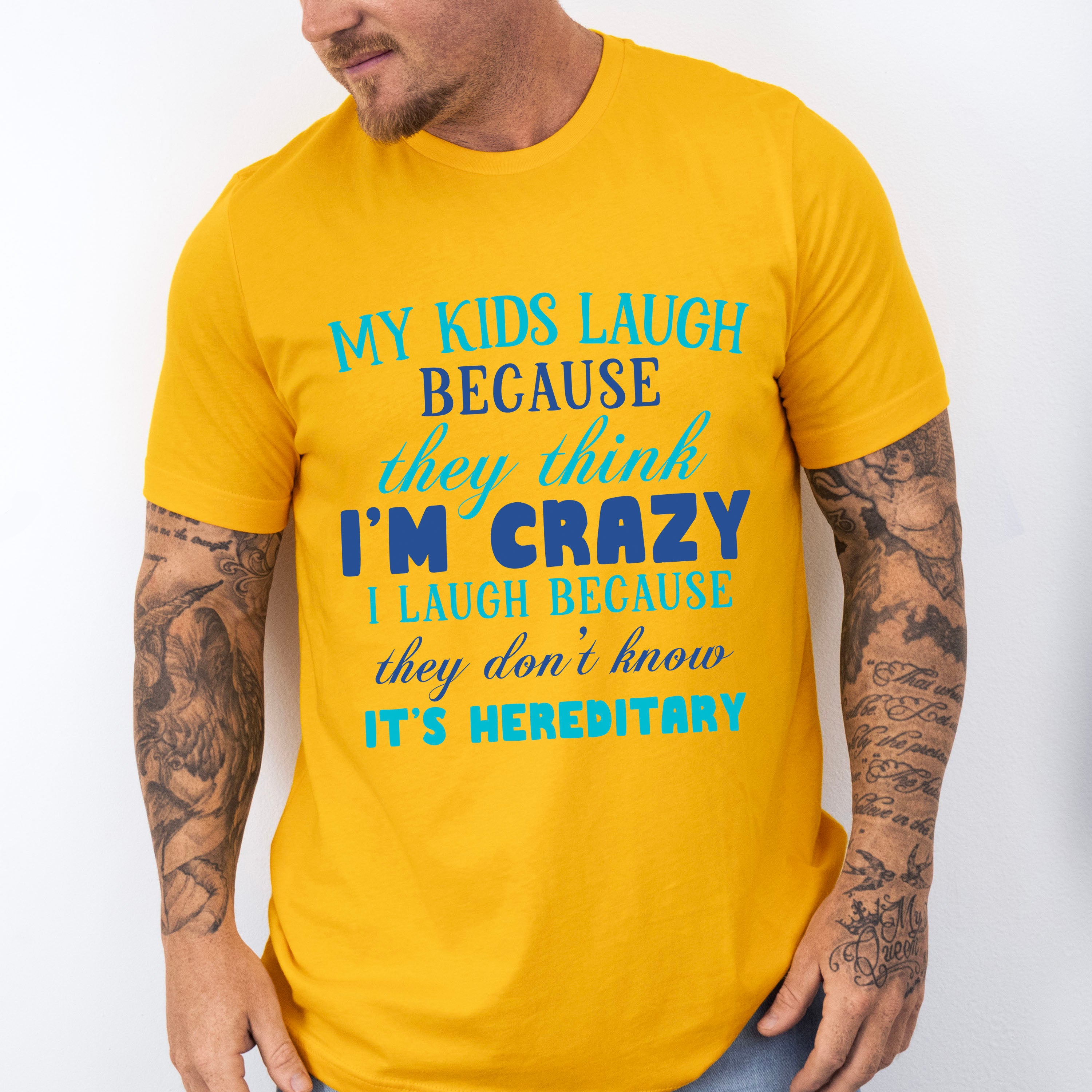 They Think I'm Crazy - Parents Unisex Crewneck T-Shirt Sweatshirt Hoodie