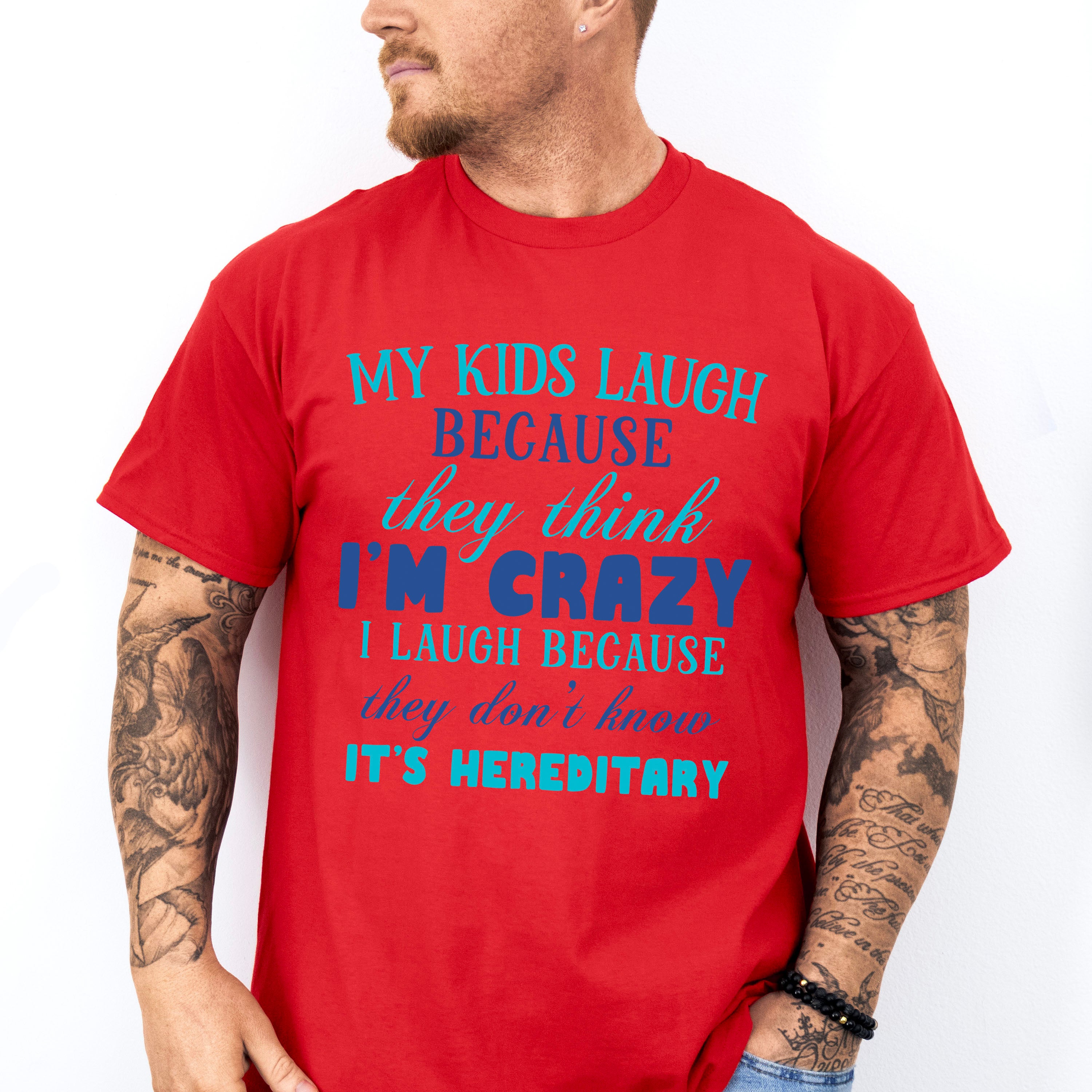 They Think I'm Crazy - Parents Unisex Crewneck T-Shirt Sweatshirt Hoodie