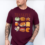 Thankful Thanksgiving Doodles Design - Thanksgiving Theme Unisex Crewneck T-Shirt Sweatshirt Hoodie