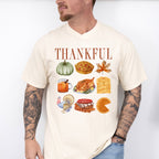 Thankful Thanksgiving Doodles Design - Thanksgiving Theme Unisex Crewneck T-Shirt Sweatshirt Hoodie
