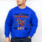 All American Boy Plane - Kids Unisex Crewneck T-Shirt Sweatshirt Hoodie