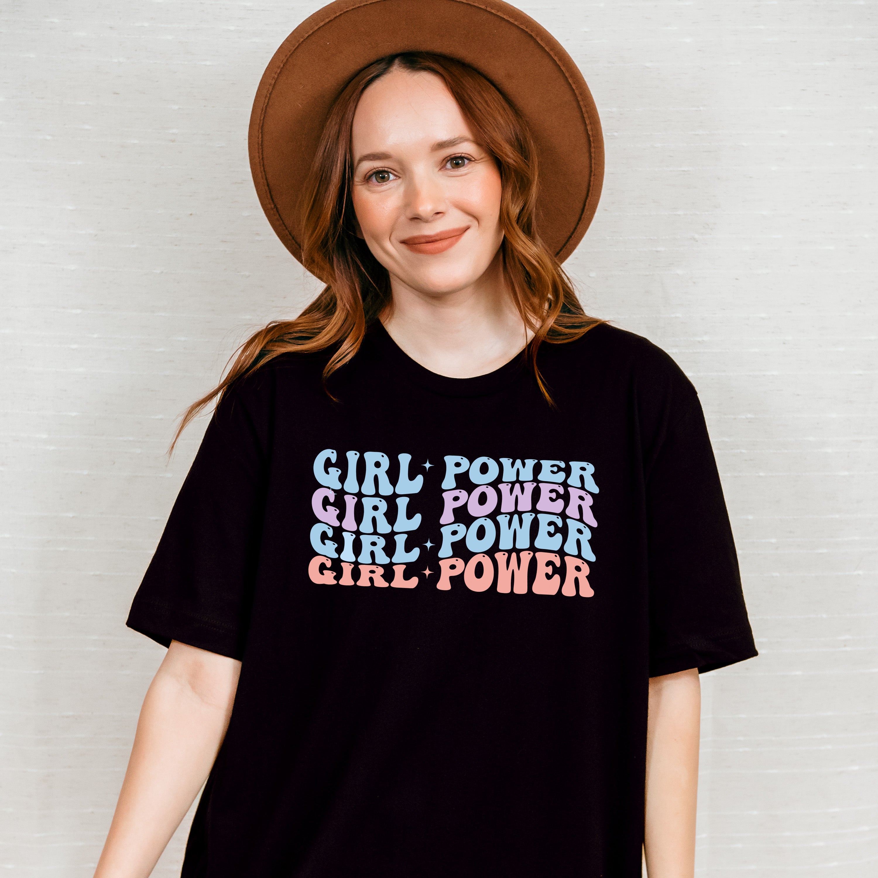 Girl Power Design - Kids Unisex Crewneck T-Shirt Sweatshirt Hoodie