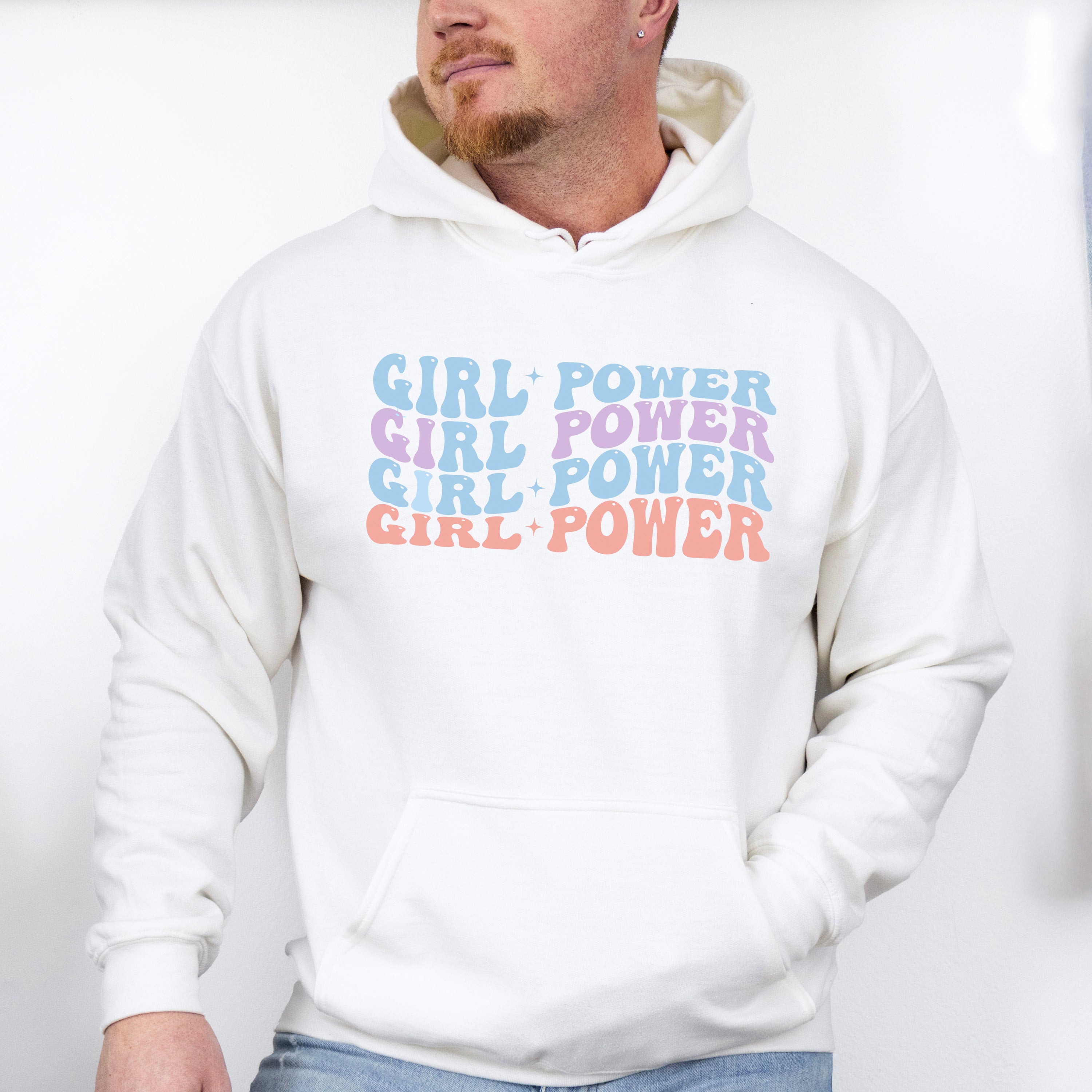Girl Power Design - Kids Unisex Crewneck T-Shirt Sweatshirt Hoodie