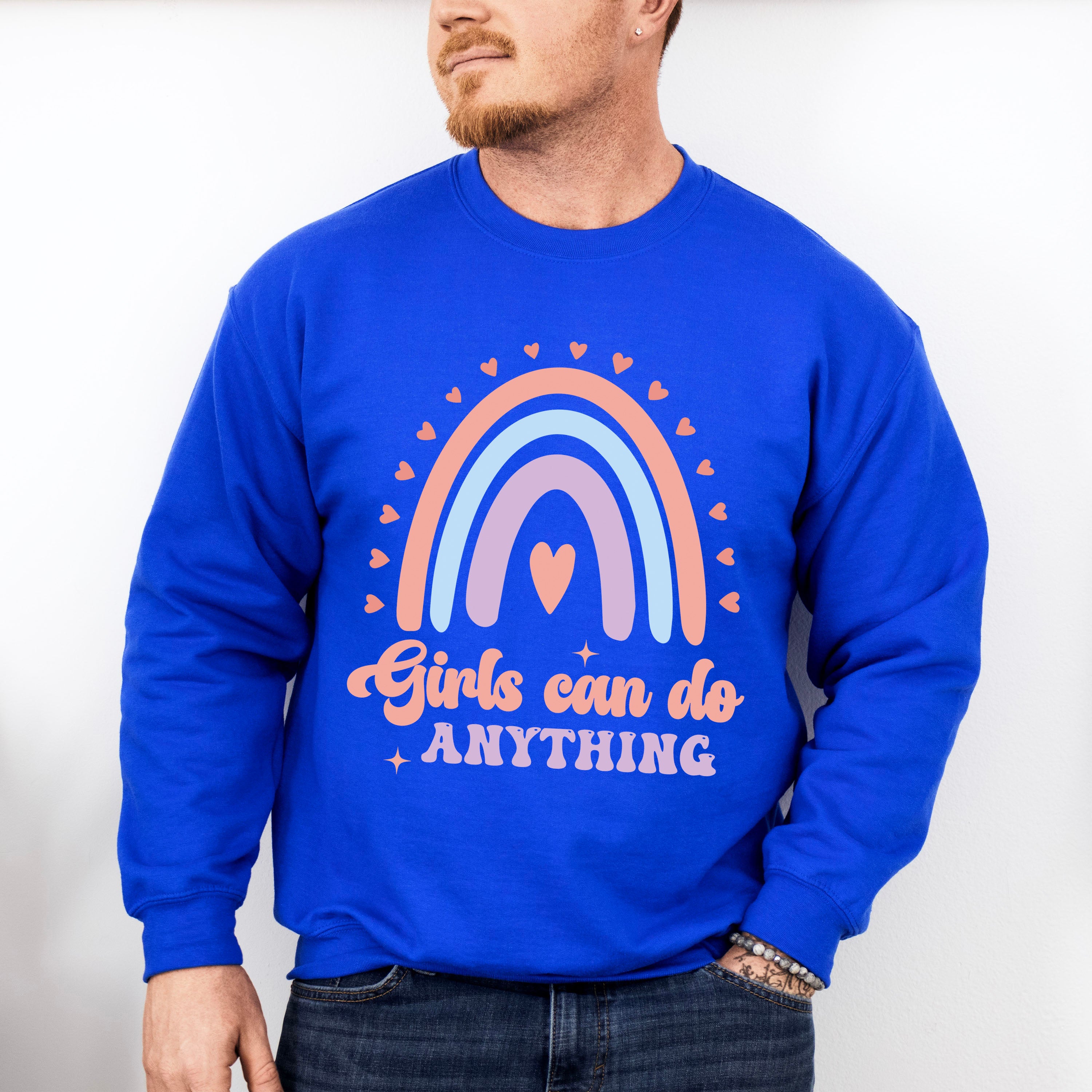 Girls Can Do Anything - Kids Unisex Crewneck T-Shirt Sweatshirt Hoodie