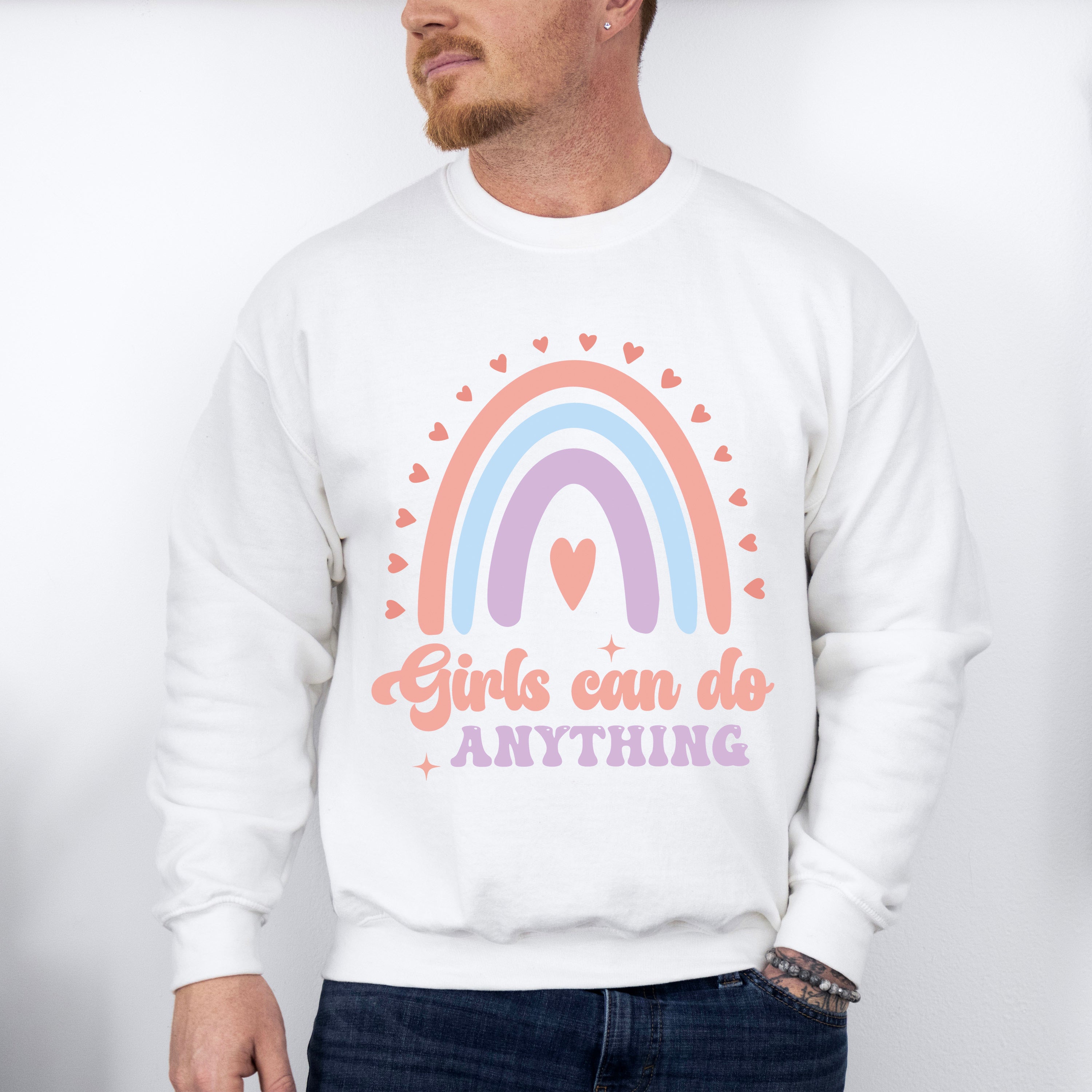 Girls Can Do Anything - Kids Unisex Crewneck T-Shirt Sweatshirt Hoodie