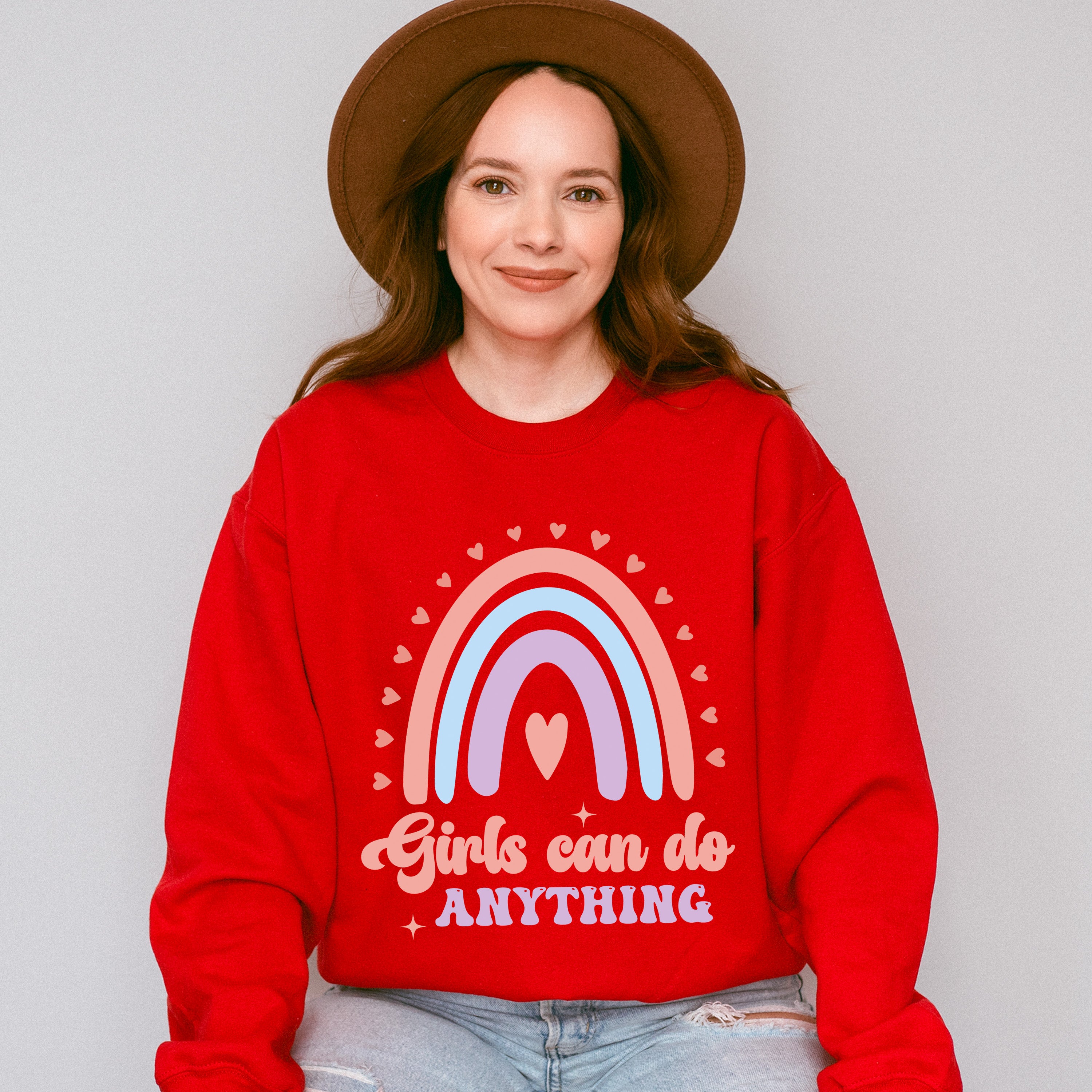 Girls Can Do Anything - Kids Unisex Crewneck T-Shirt Sweatshirt Hoodie