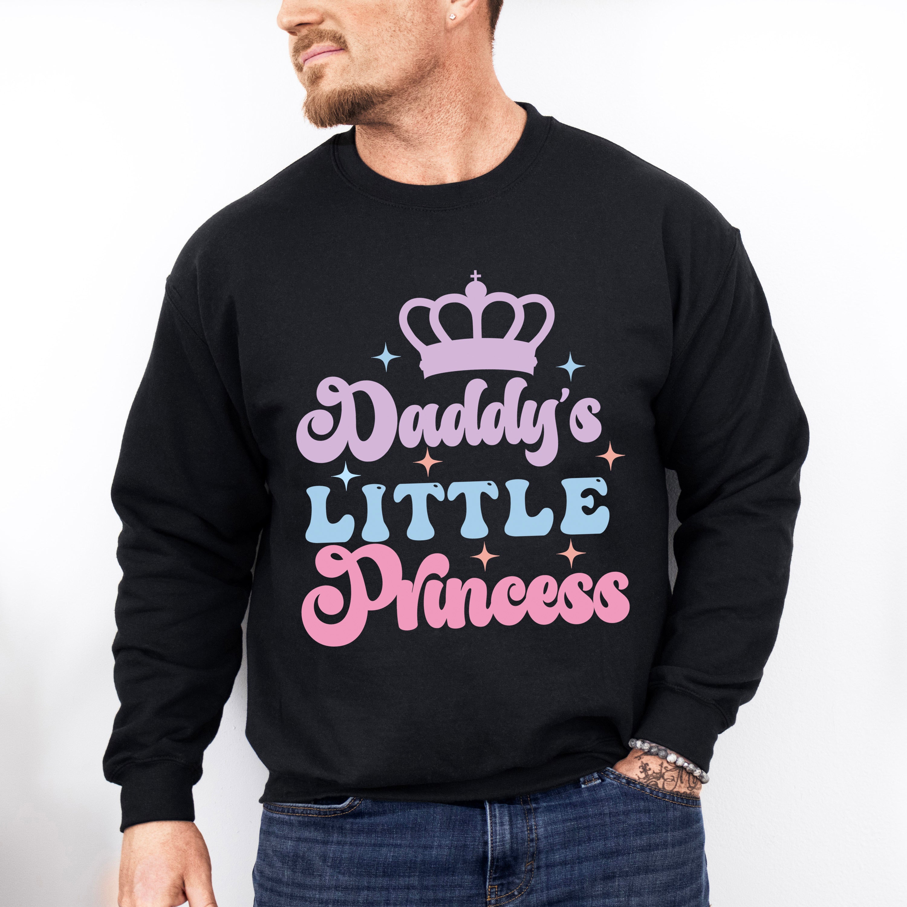 Daddy's Little Princess - Kids Unisex Crewneck T-Shirt Sweatshirt Hoodie
