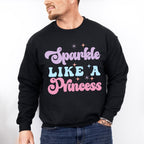 Sparkle Like A Princess - Kids Unisex Crewneck T-Shirt Sweatshirt Hoodie