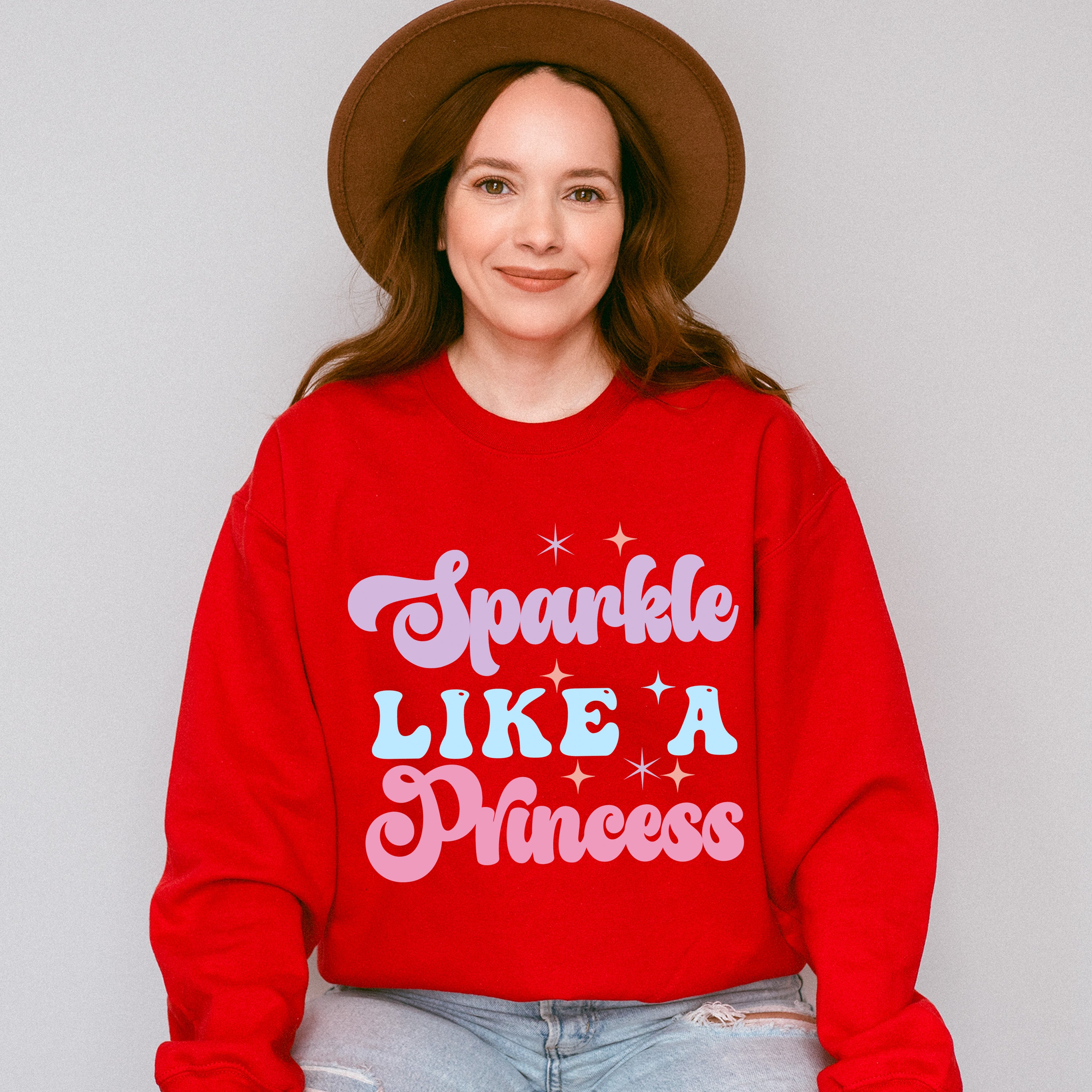 Sparkle Like A Princess - Kids Unisex Crewneck T-Shirt Sweatshirt Hoodie