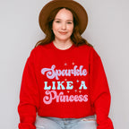 Sparkle Like A Princess - Kids Unisex Crewneck T-Shirt Sweatshirt Hoodie