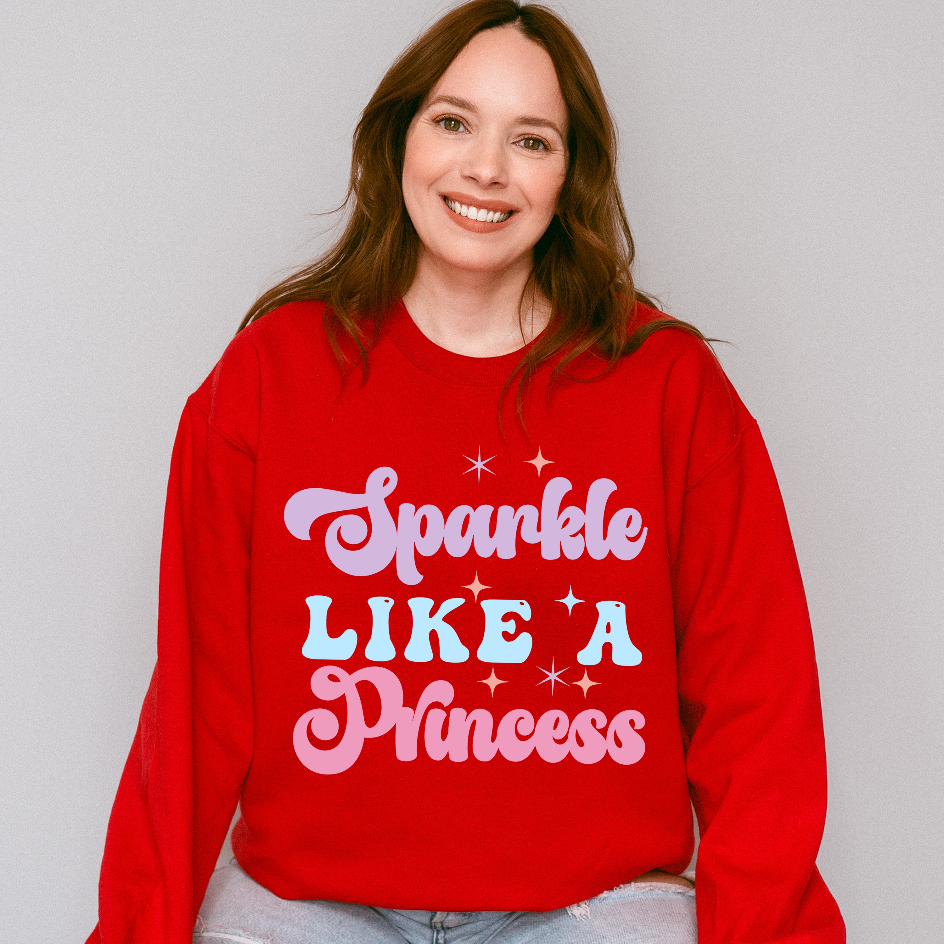 Sparkle Like A Princess - Kids Unisex Crewneck T-Shirt Sweatshirt Hoodie