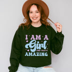 I Am A Girl  - Kids Unisex Crewneck T-Shirt Sweatshirt Hoodie