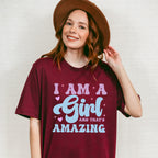 I Am A Girl  - Kids Unisex Crewneck T-Shirt Sweatshirt Hoodie
