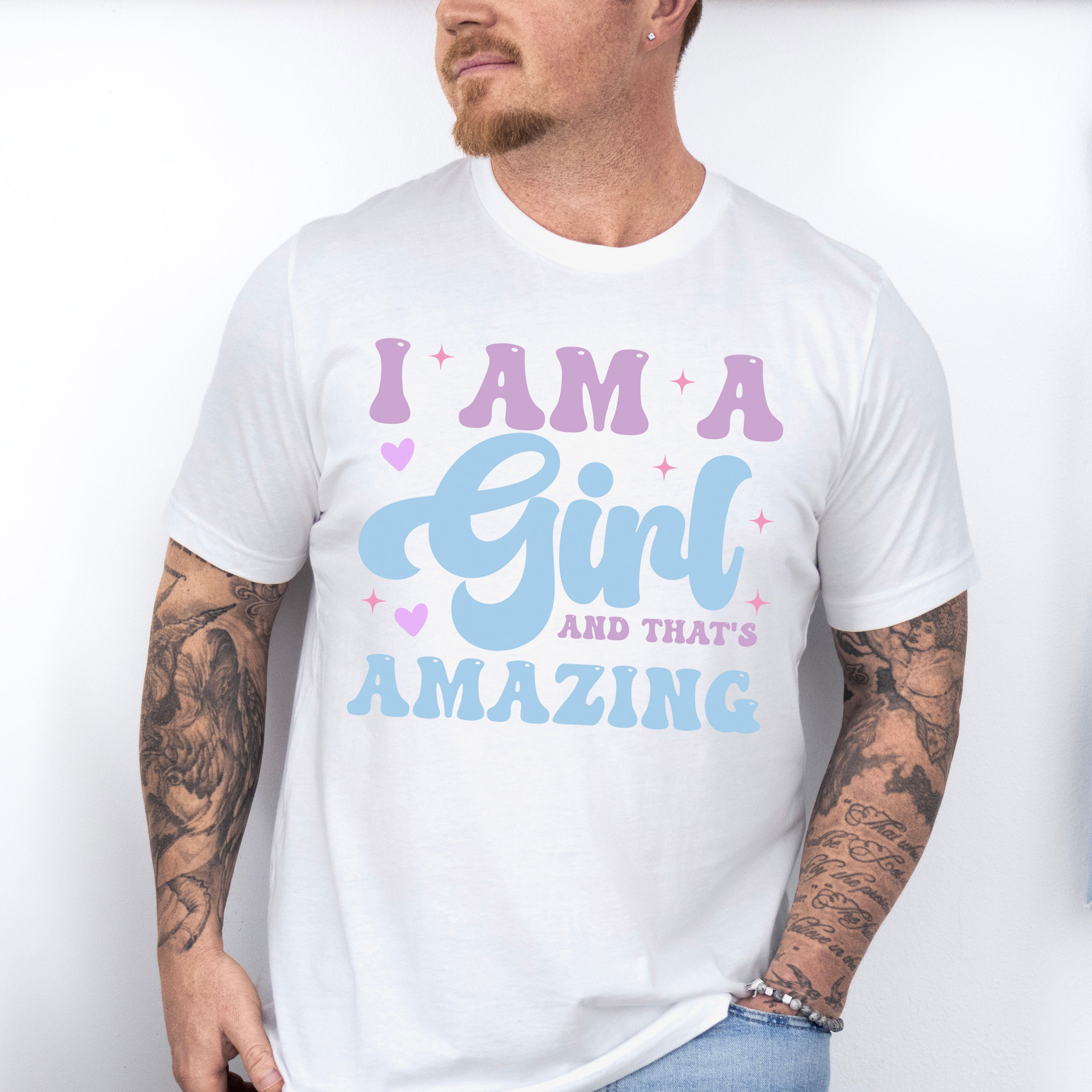 I Am A Girl  - Kids Unisex Crewneck T-Shirt Sweatshirt Hoodie
