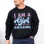 I Am A Girl  - Kids Unisex Crewneck T-Shirt Sweatshirt Hoodie
