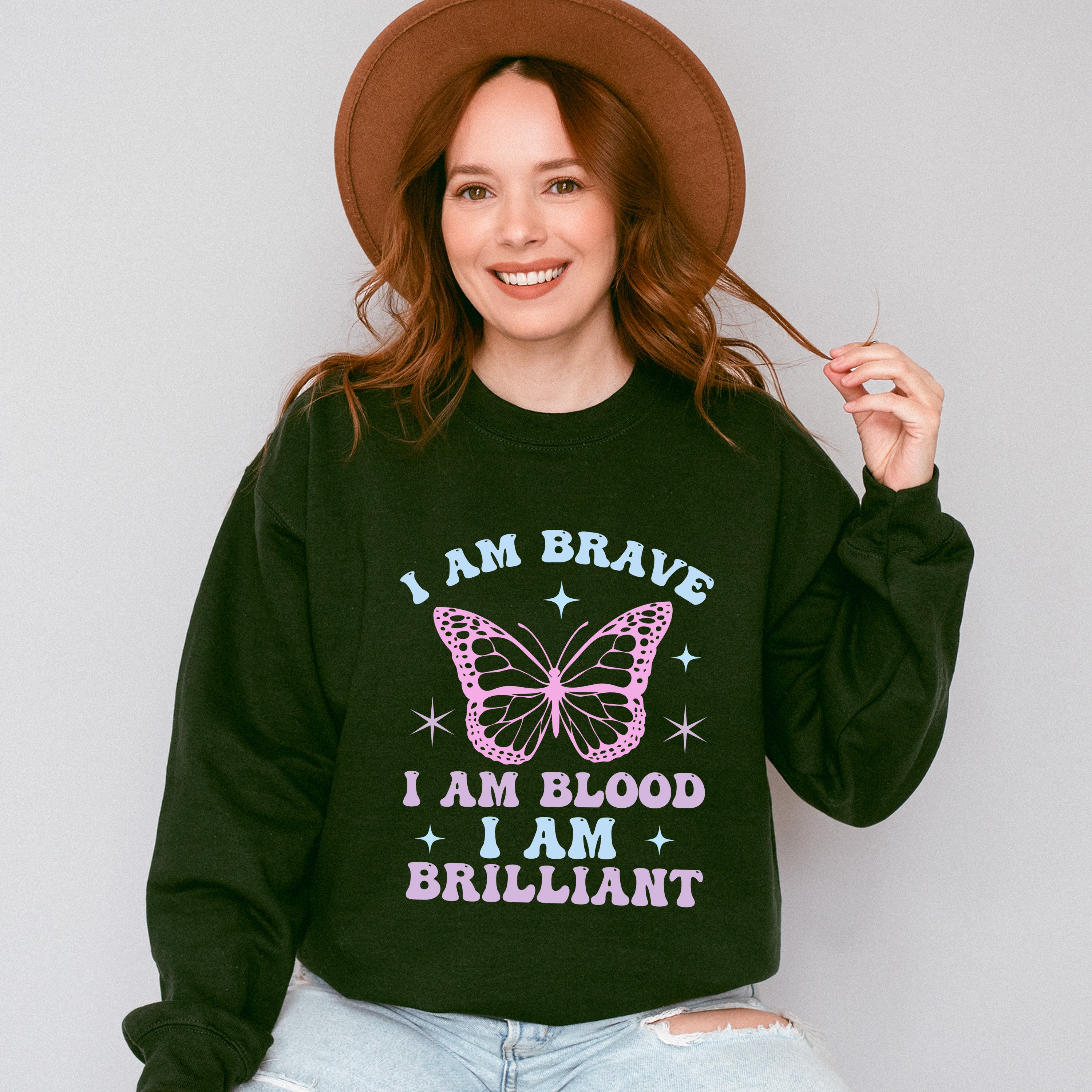 I Am Brave - Kids Unisex Crewneck T-Shirt Sweatshirt Hoodie