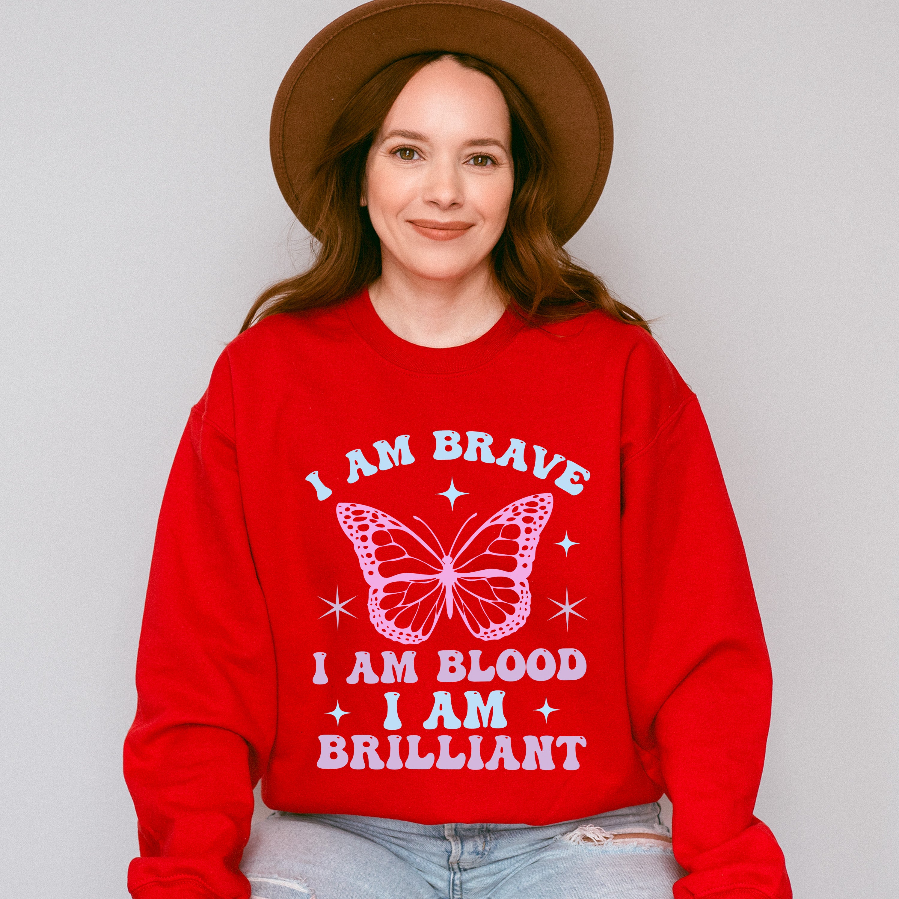 I Am Brave - Kids Unisex Crewneck T-Shirt Sweatshirt Hoodie