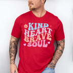 Kind Heart Brave Soul - Kids Unisex Crewneck T-Shirt Sweatshirt Hoodie