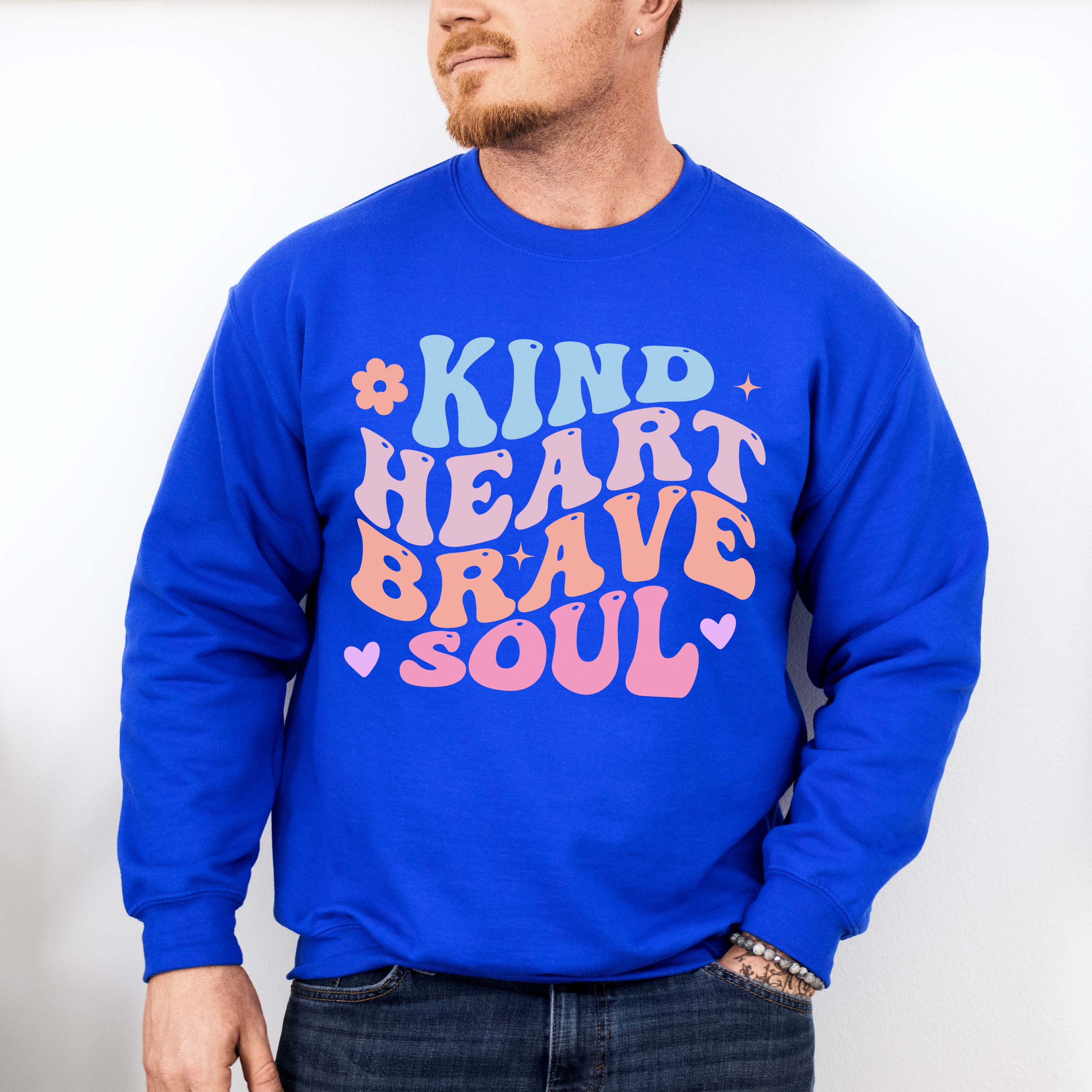 Kind Heart Brave Soul - Kids Unisex Crewneck T-Shirt Sweatshirt Hoodie