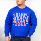 Kind Heart Brave Soul - Kids Unisex Crewneck T-Shirt Sweatshirt Hoodie