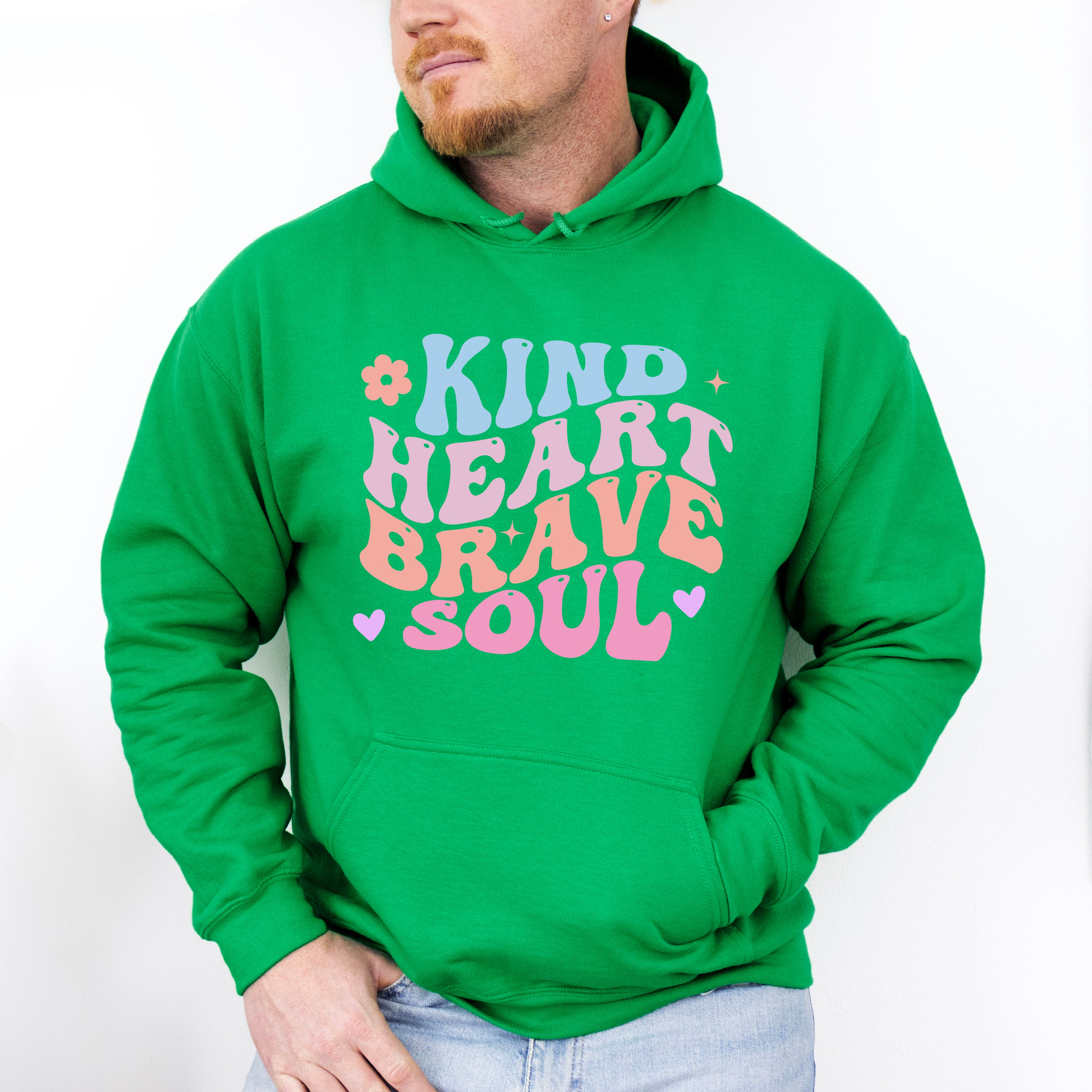 Kind Heart Brave Soul - Kids Unisex Crewneck T-Shirt Sweatshirt Hoodie