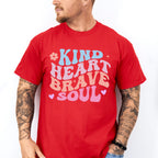 Kind Heart Brave Soul - Kids Unisex Crewneck T-Shirt Sweatshirt Hoodie