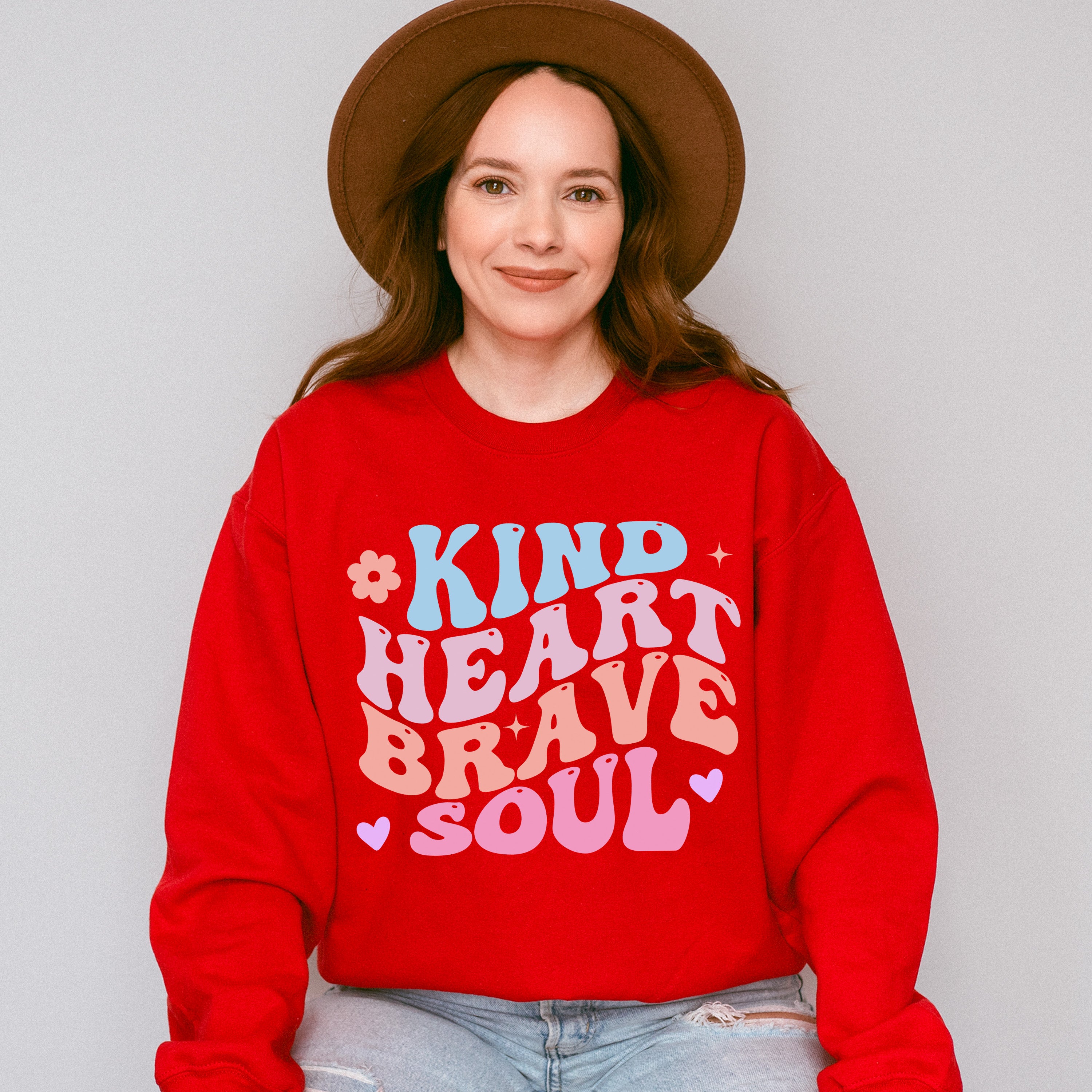 Kind Heart Brave Soul - Kids Unisex Crewneck T-Shirt Sweatshirt Hoodie