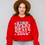 Kind Heart Brave Soul - Kids Unisex Crewneck T-Shirt Sweatshirt Hoodie