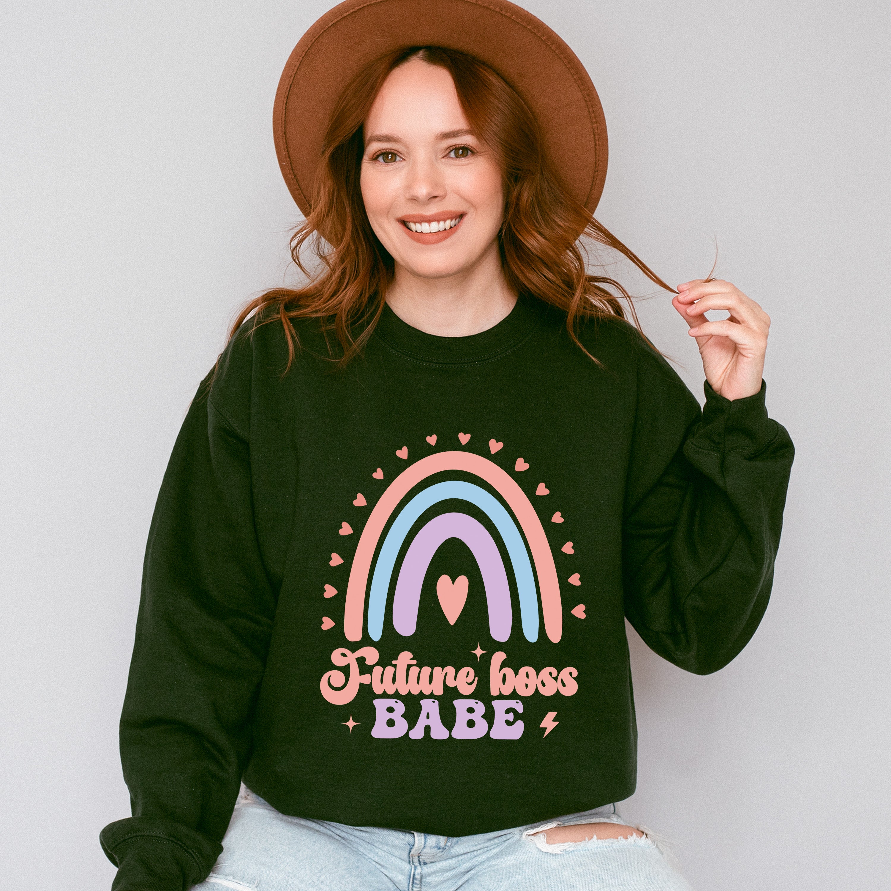 Future Boss Babe - Kids Unisex Crewneck T-Shirt Sweatshirt Hoodie