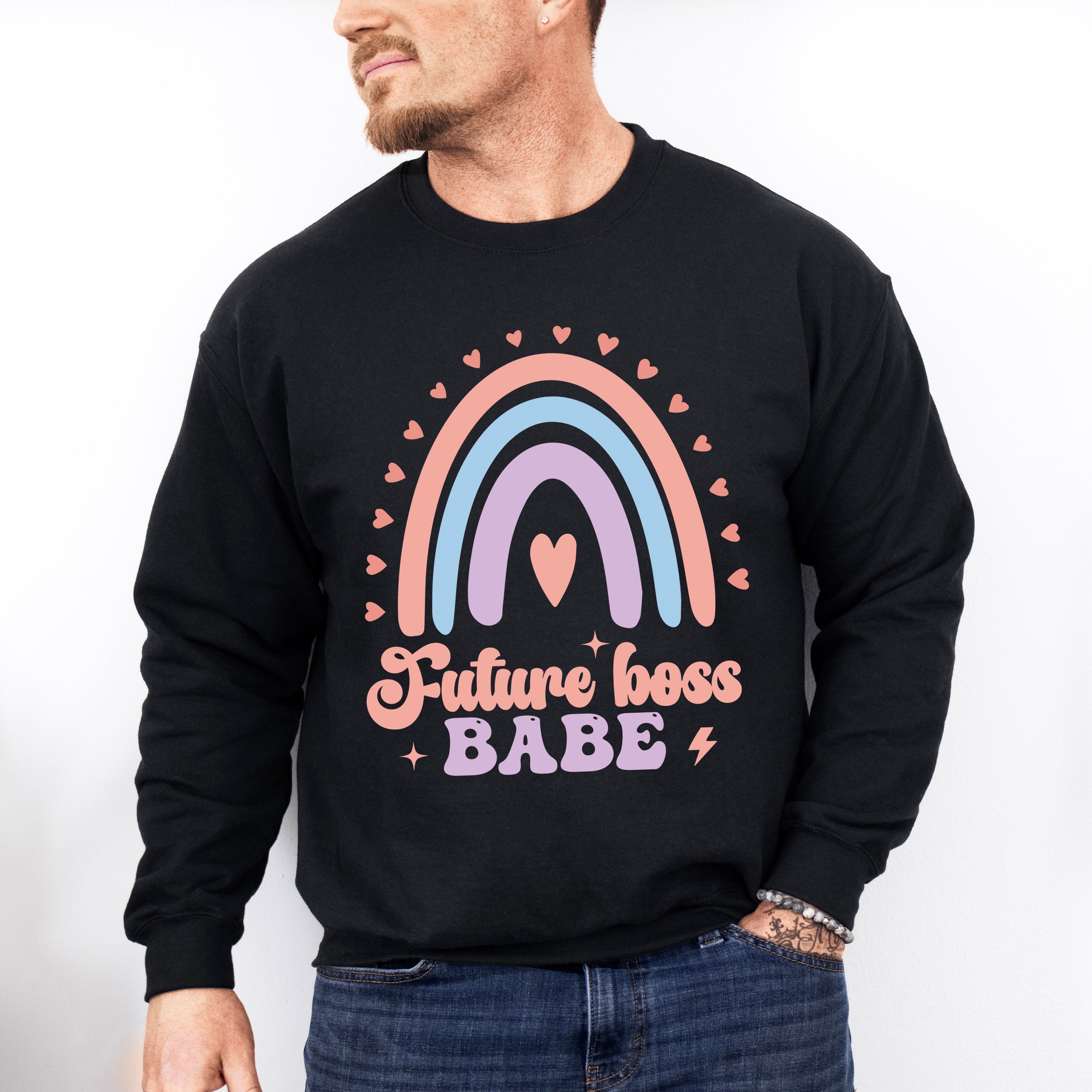 Future Boss Babe - Kids Unisex Crewneck T-Shirt Sweatshirt Hoodie