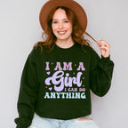 Girls Can Do Anything - Kids Unisex Crewneck T-Shirt Sweatshirt Hoodie