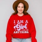 Girls Can Do Anything - Kids Unisex Crewneck T-Shirt Sweatshirt Hoodie