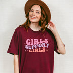 Girls Support Girls - Kids Unisex Crewneck T-Shirt Sweatshirt Hoodie