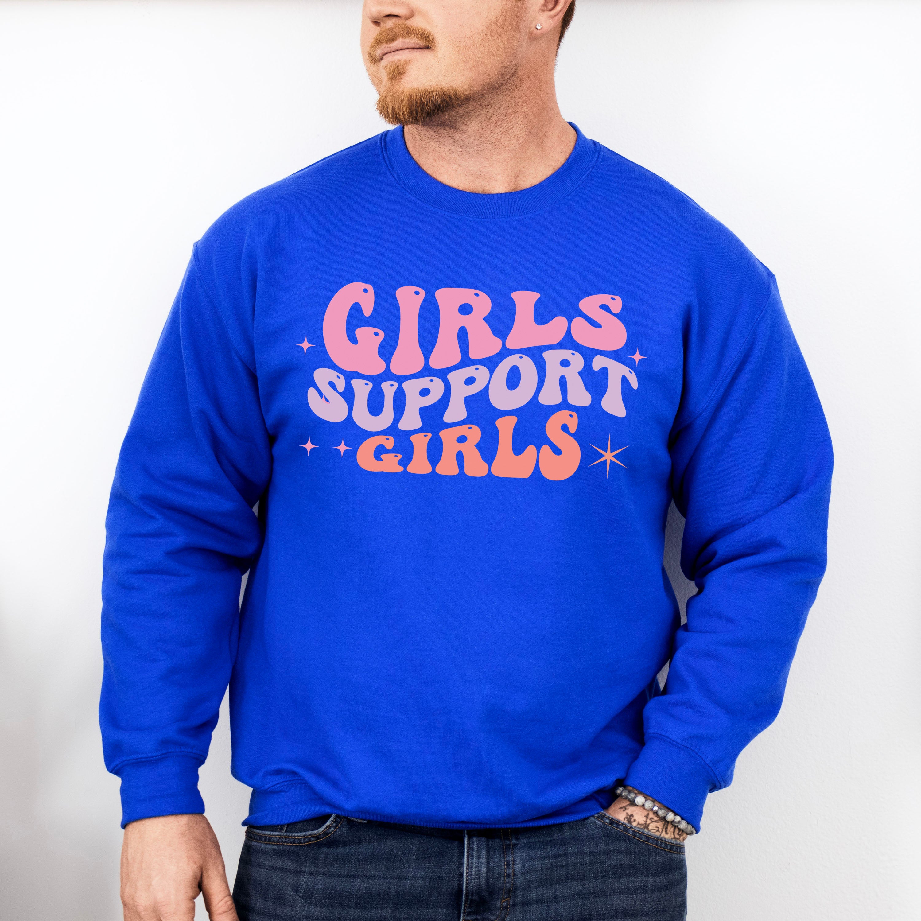 Girls Support Girls - Kids Unisex Crewneck T-Shirt Sweatshirt Hoodie