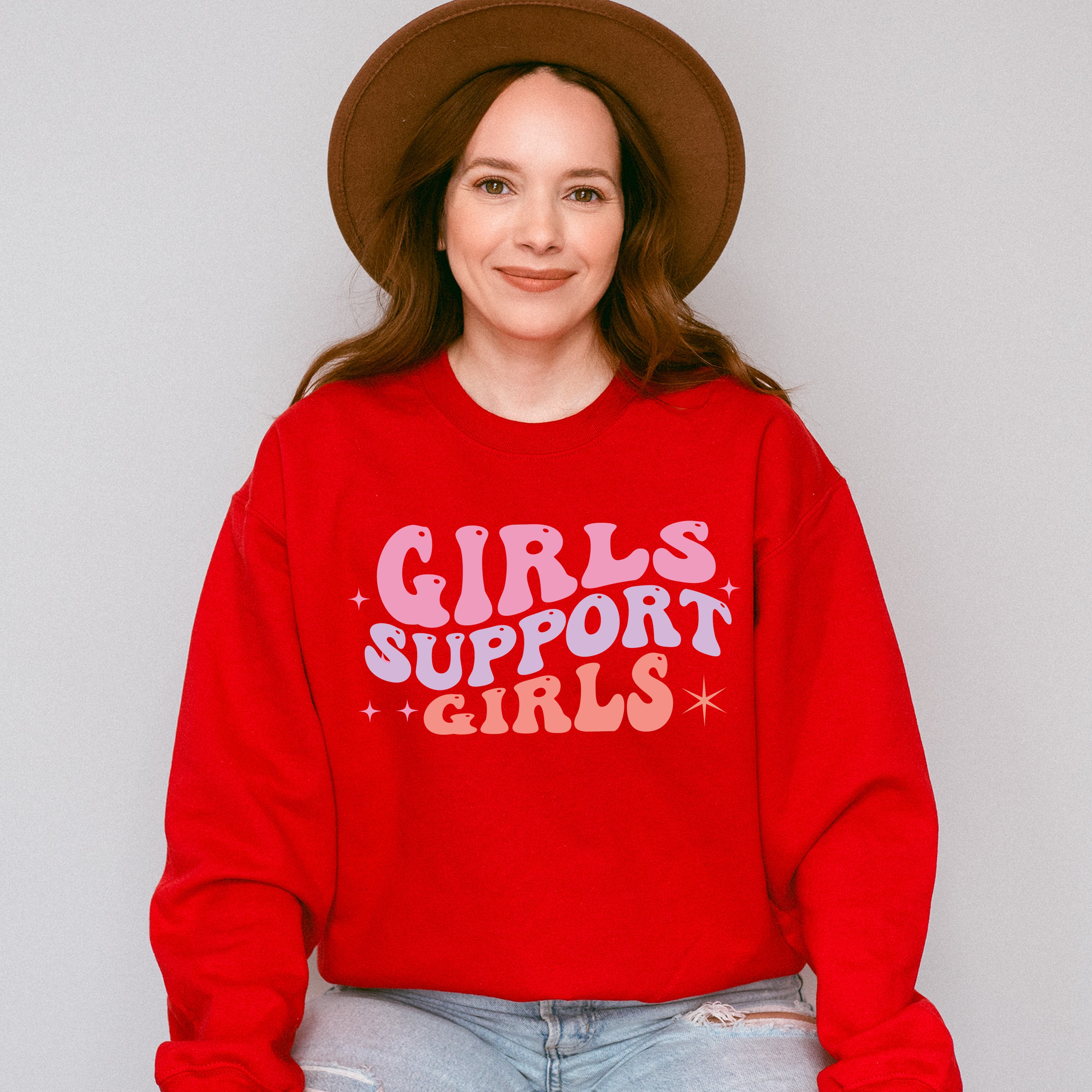 Girls Support Girls - Kids Unisex Crewneck T-Shirt Sweatshirt Hoodie