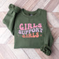 Girls Support Girls - Kids Unisex Crewneck T-Shirt Sweatshirt Hoodie