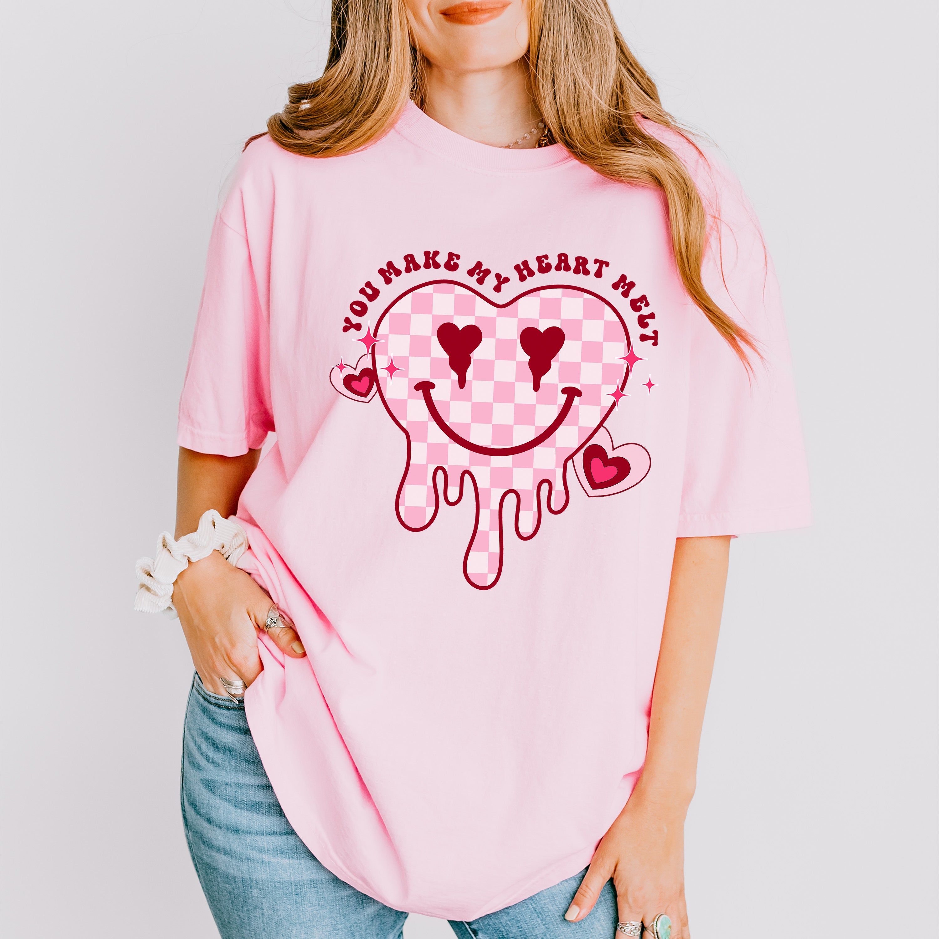 You Make My Heart Melt - Valentines Theme Unisex Crewneck T-Shirt Sweatshirt Hoodie