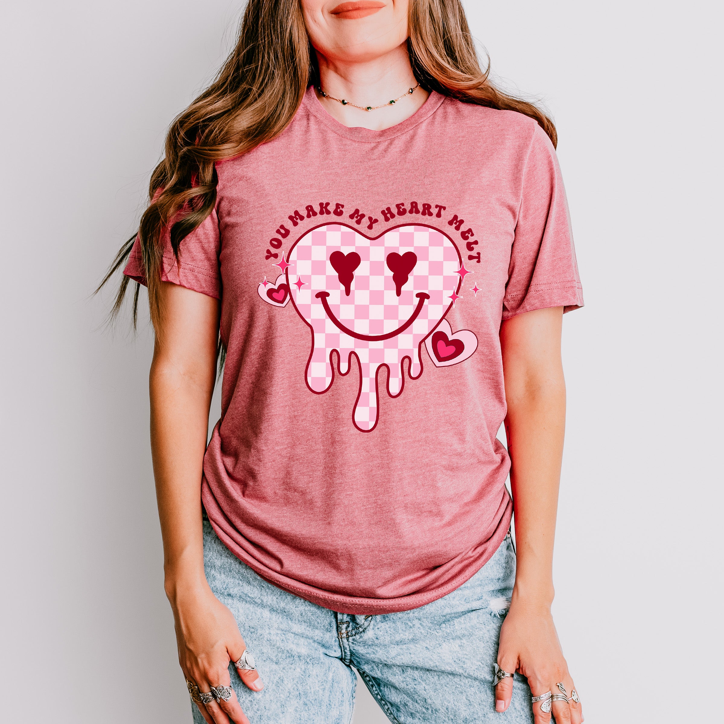 You Make My Heart Melt - Valentines Theme Unisex Crewneck T-Shirt Sweatshirt Hoodie