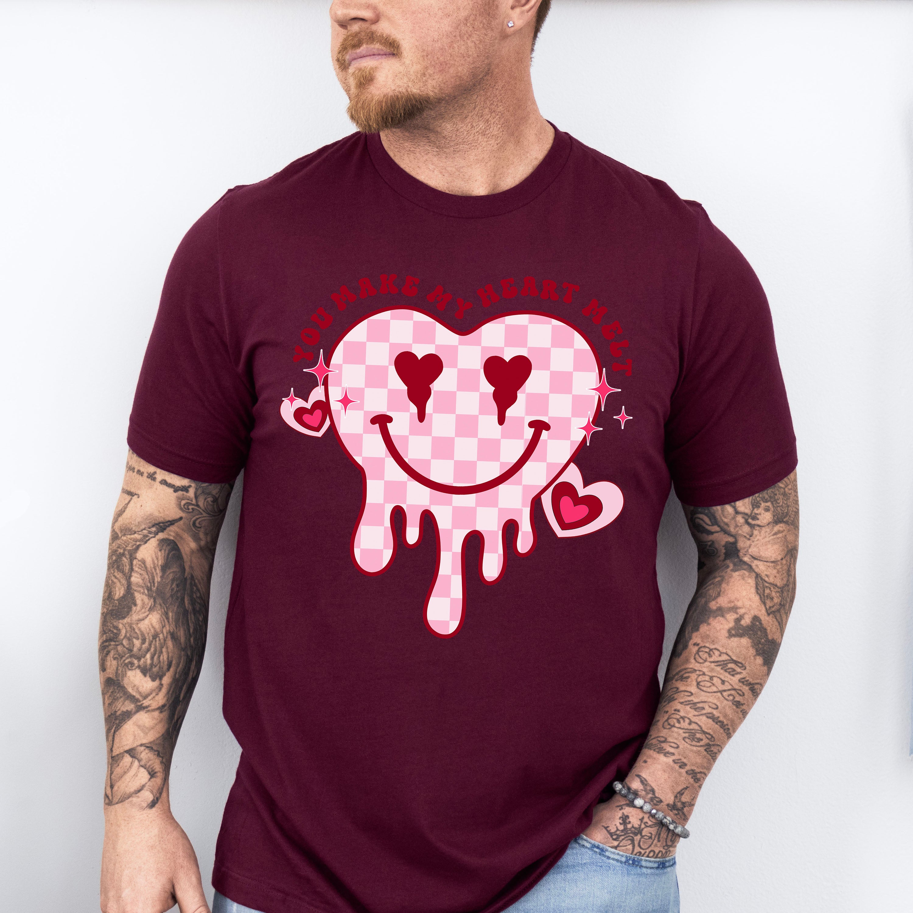 You Make My Heart Melt - Valentines Theme Unisex Crewneck T-Shirt Sweatshirt Hoodie