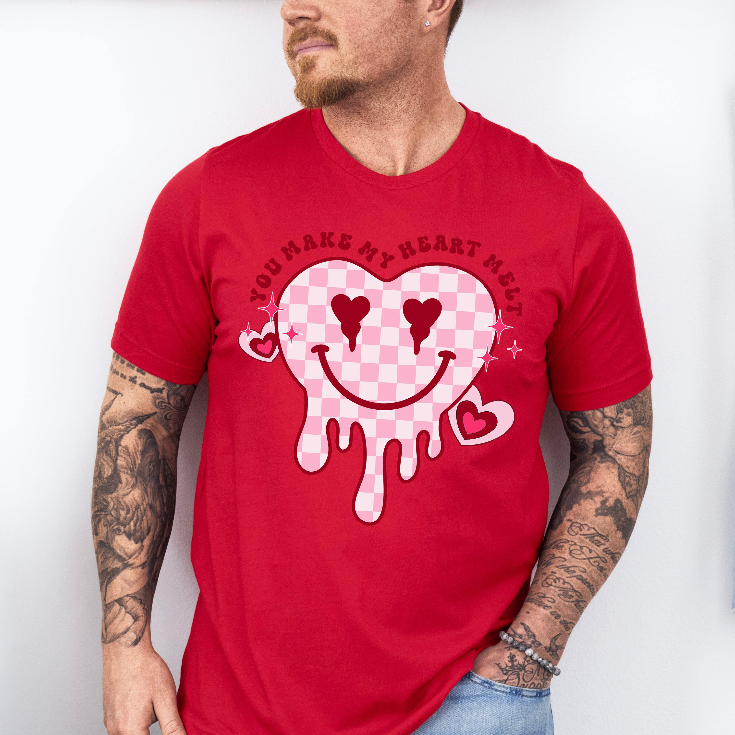 You Make My Heart Melt - Valentines Theme Unisex Crewneck T-Shirt Sweatshirt Hoodie