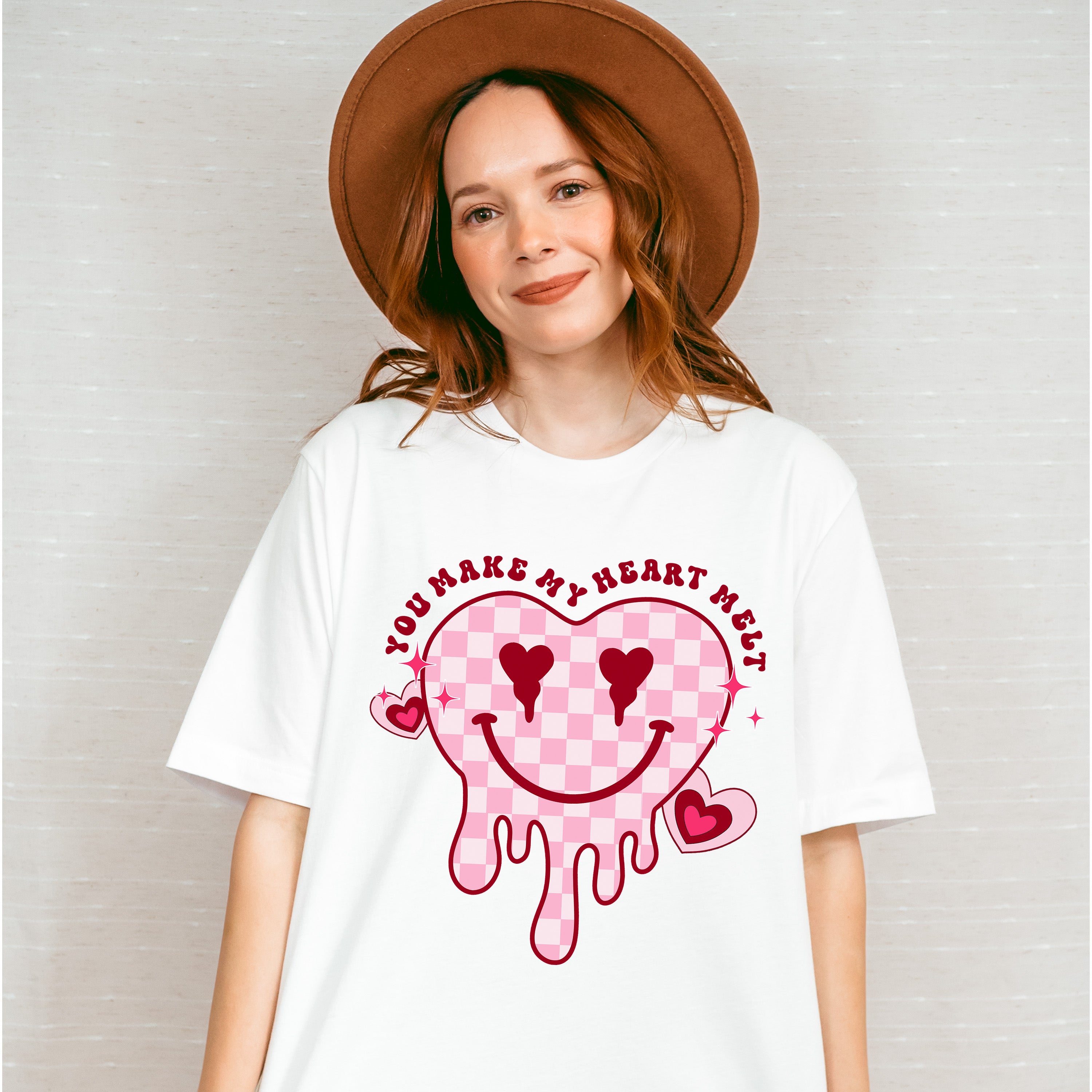 You Make My Heart Melt - Valentines Theme Unisex Crewneck T-Shirt Sweatshirt Hoodie