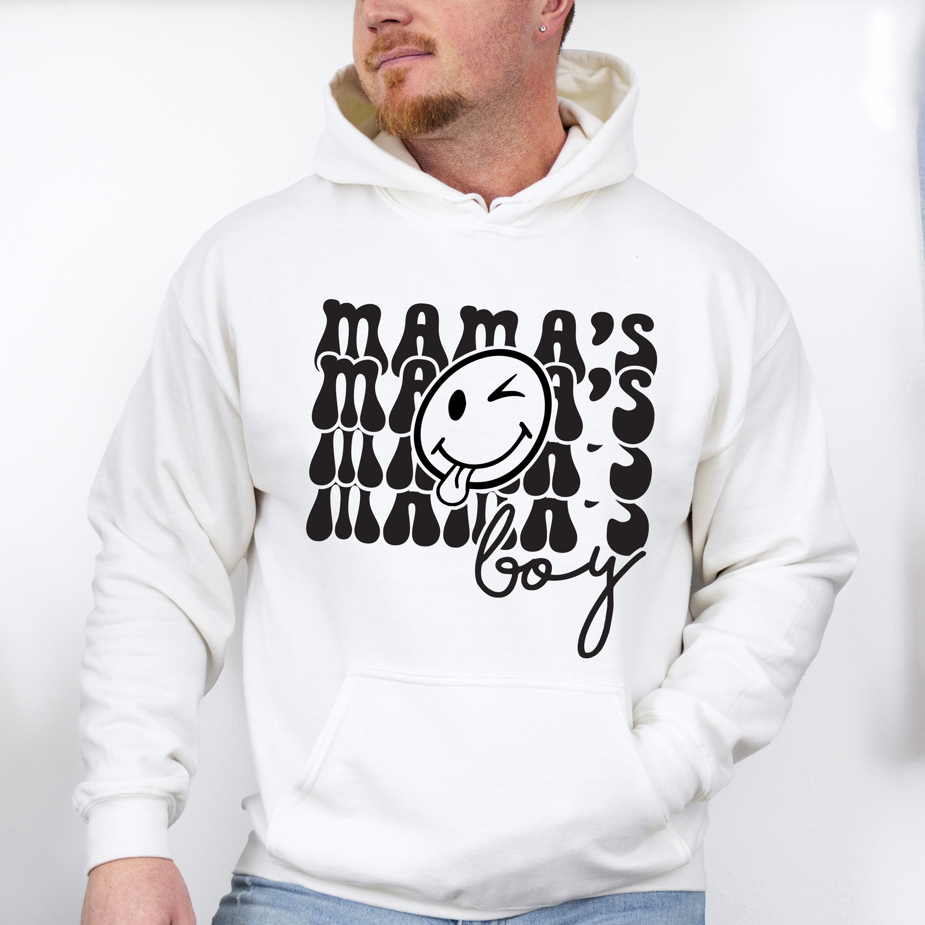 Mama&#39;s Boy Smiley - Kids Unisex Crewneck T-Shirt Sweatshirt Hoodie