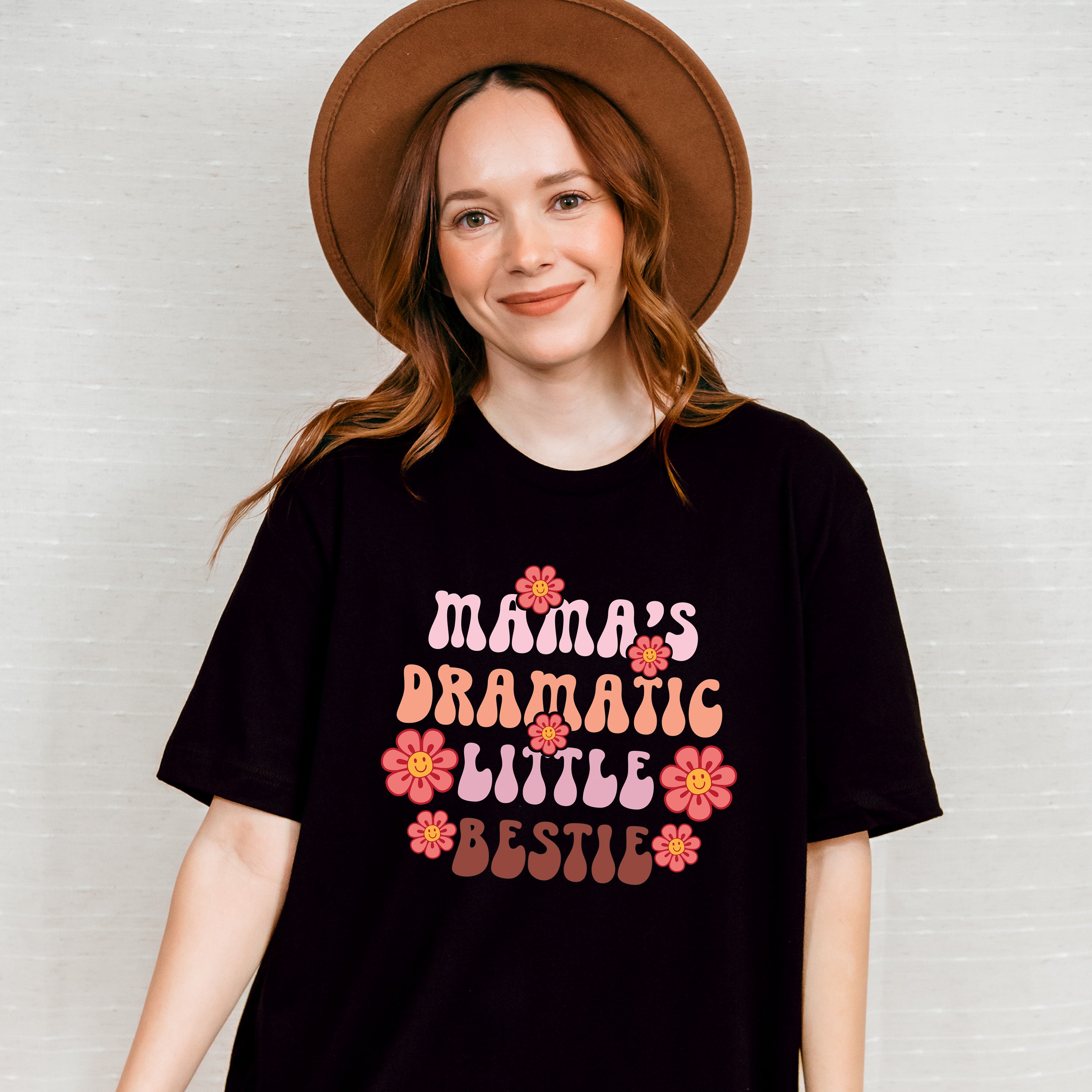 Mama's Dramatic Little Bestie - Kids Unisex Crewneck T-Shirt Sweatshirt Hoodie