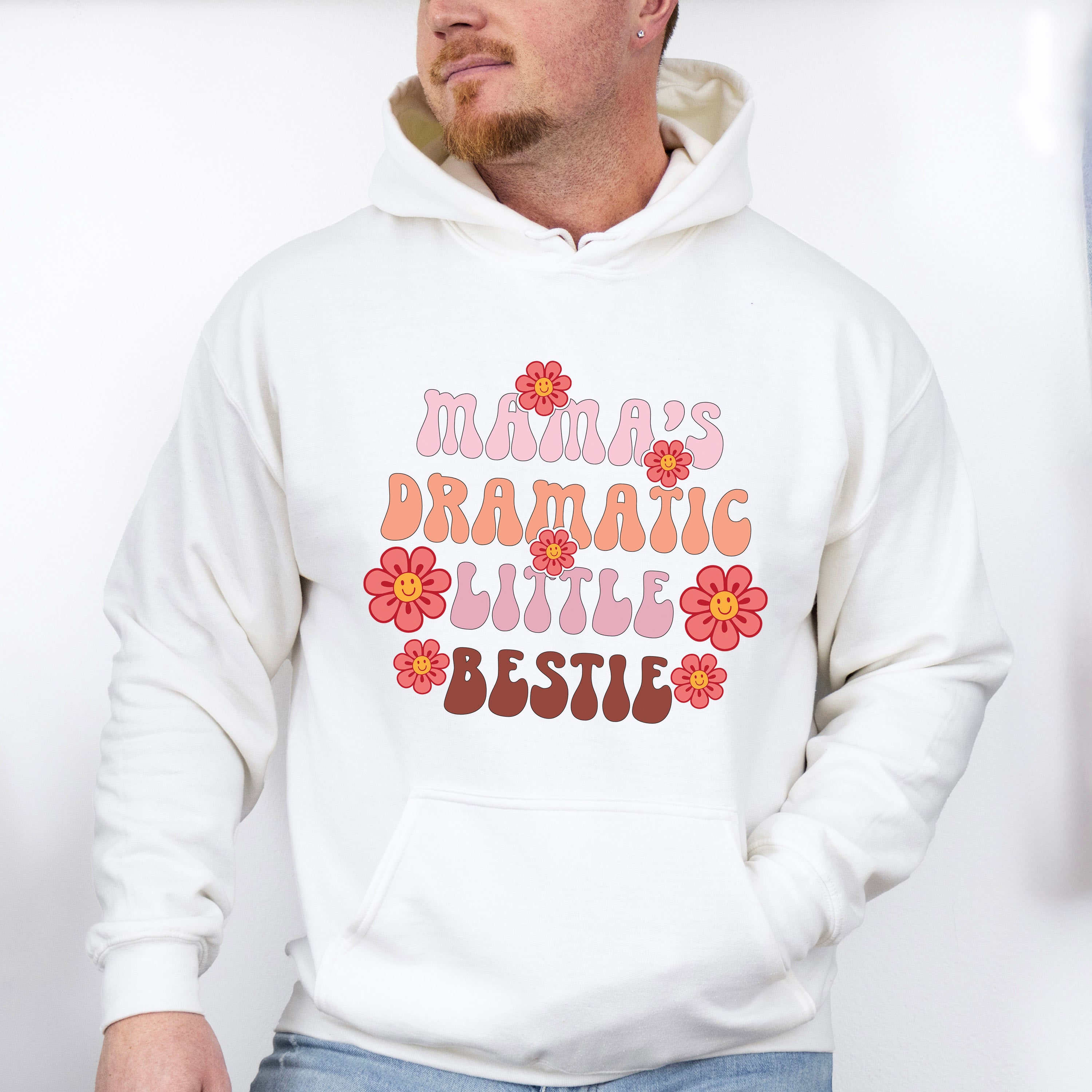 Mama's Dramatic Little Bestie - Kids Unisex Crewneck T-Shirt Sweatshirt Hoodie