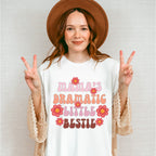 Mama's Dramatic Little Bestie - Kids Unisex Crewneck T-Shirt Sweatshirt Hoodie