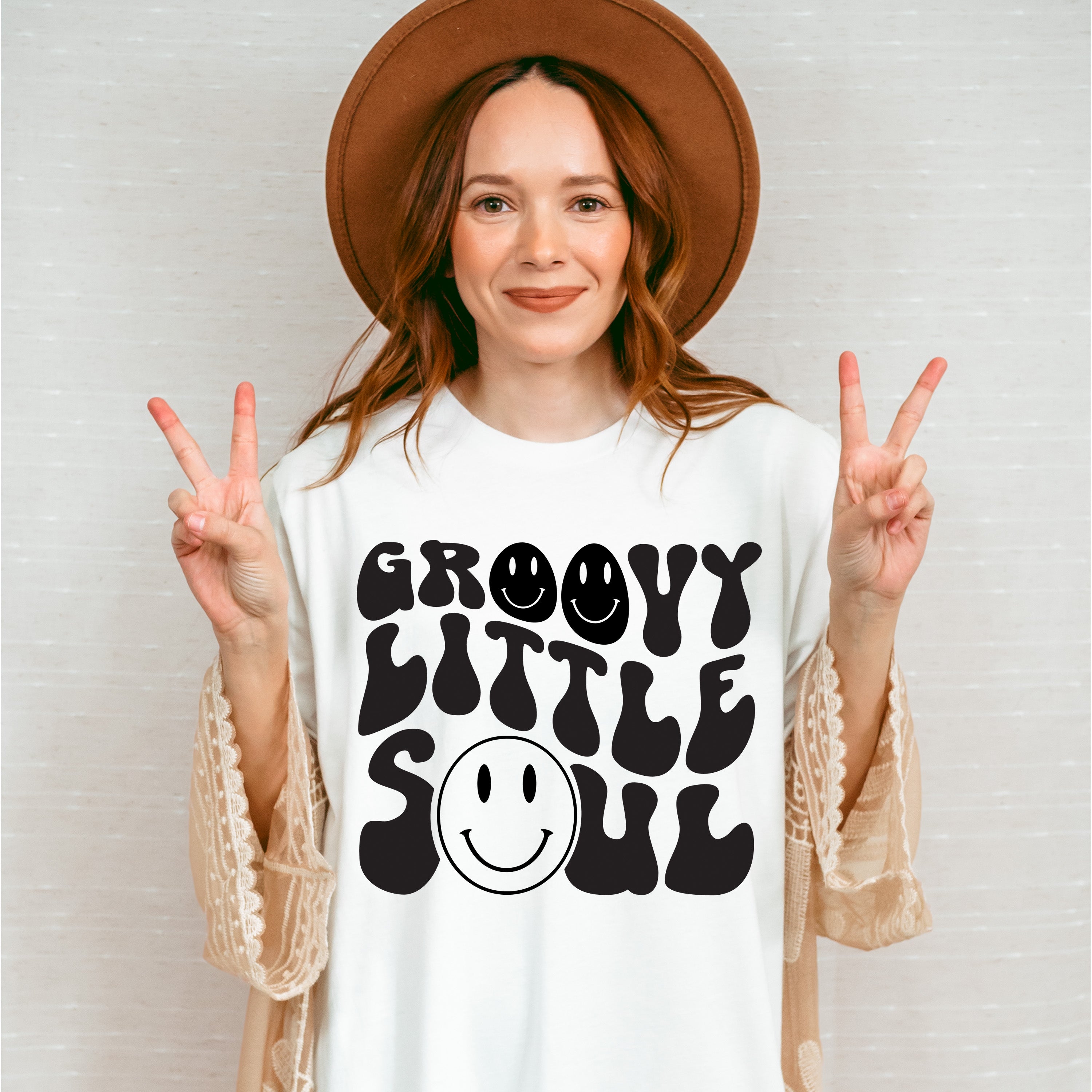 Groovy Little Soul - Kids Unisex Crewneck T-Shirt Sweatshirt Hoodie