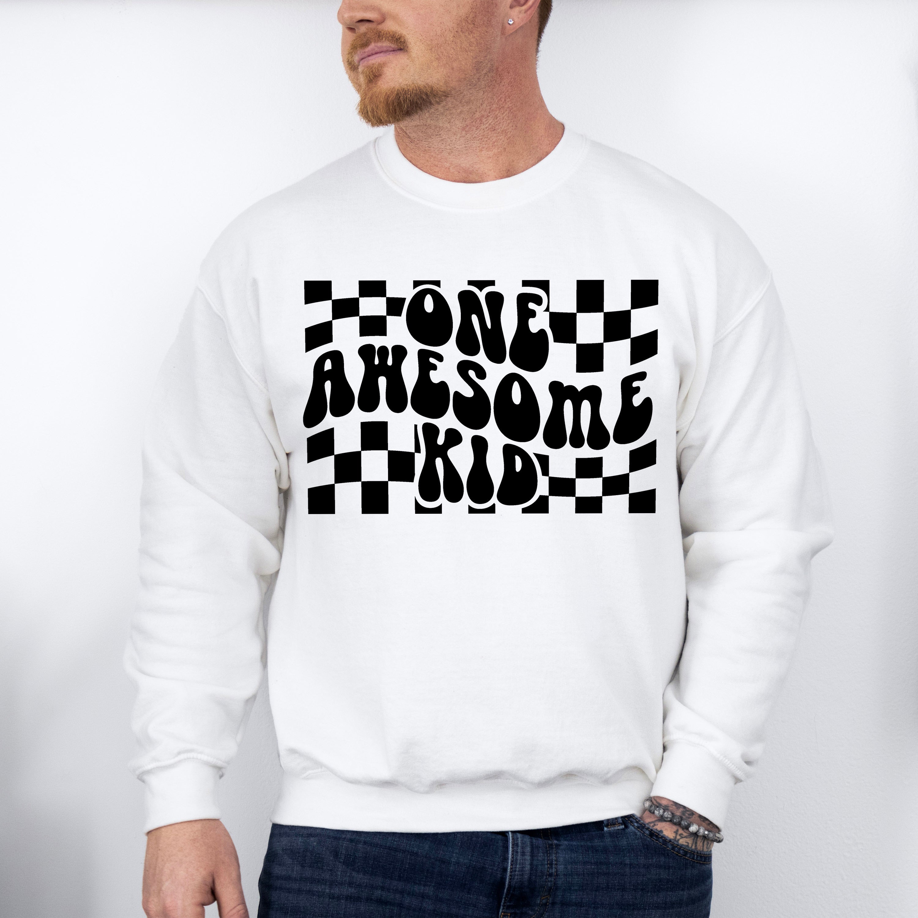 One Awesome Kid - Kids Unisex Crewneck T-Shirt Sweatshirt Hoodie