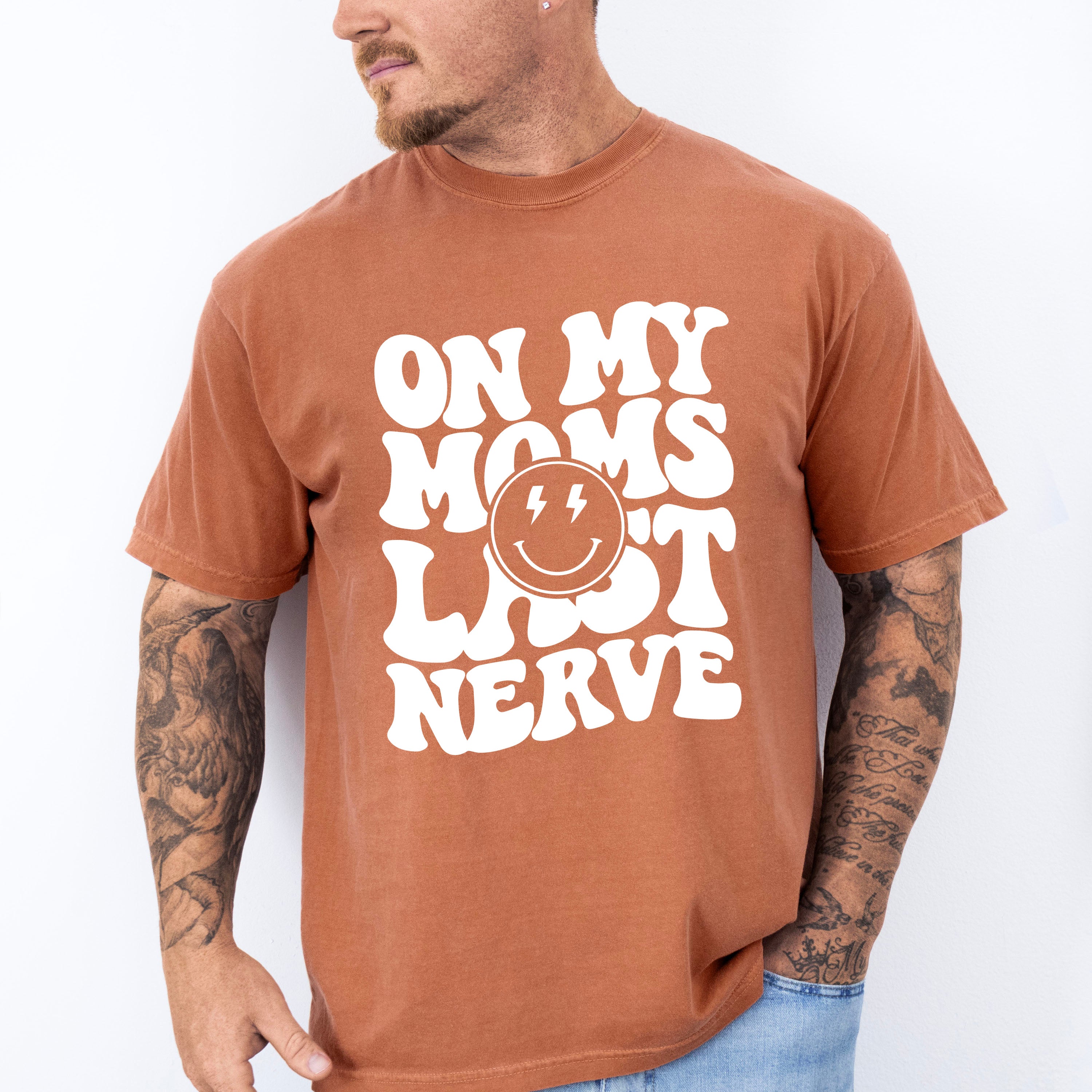 On My Moms Last Nerve - Kids Unisex Crewneck T-Shirt Sweatshirt Hoodie